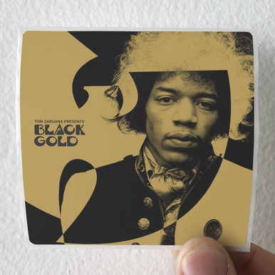 Jimi Hendrix Black Gold Box Set Disc 3 Album Cover Sticker