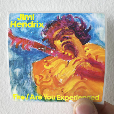 Jimi Hendrix Fire Are You Experienced Album Cover Sticker