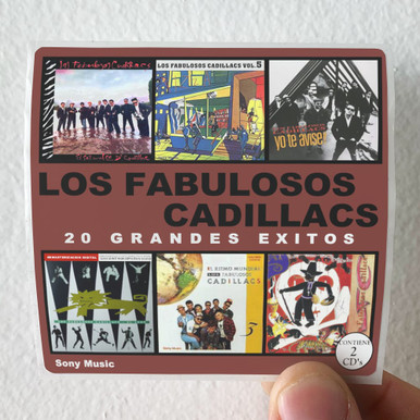 Los Fabulosos Cadillacs 20 Grandes Xitos Album Cover Sticker