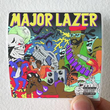Major Lazer Guns Dont Kill People Lazers Do Album Cover Sticker