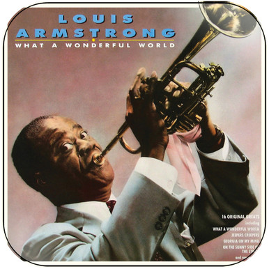 Wonderful World - Louis Armstrong Lyric' Sticker