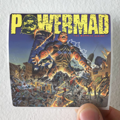 Powermad The Madness Begins Album Cover Sticker
