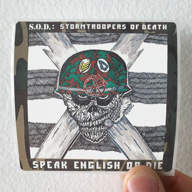 Stormtroopers of Death Speak English Or Die Album Cover Sticker Stormtroopers of Death Speak English Or Die Album Cover Sticker