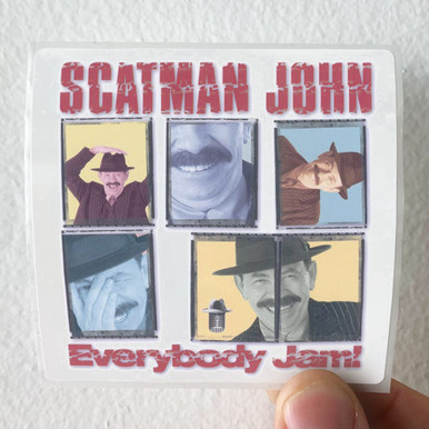 Scatman John Everybody Jam Album Cover Sticker