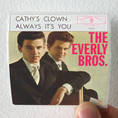The Everly Brothers Cathys Clown Album Cover Sticker The Everly Brothers Cathys Clown Album Cover Sticker