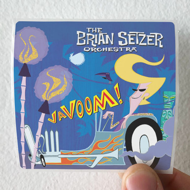 The Brian Setzer Orchestra Vavoom Album Cover Sticker