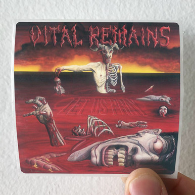 Vital Remains Let Us Pray Album Cover Sticker