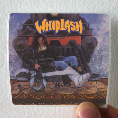 Whiplash Insult To Injury Album Cover Sticker