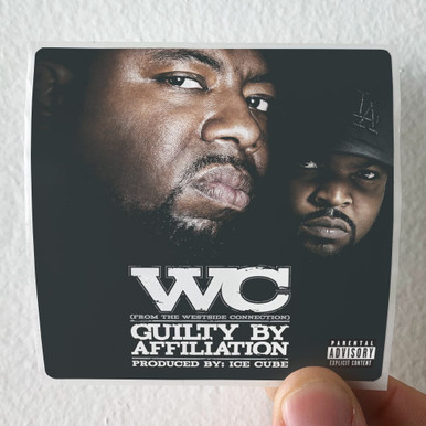 WC Guilty By Affiliation Album Cover Sticker