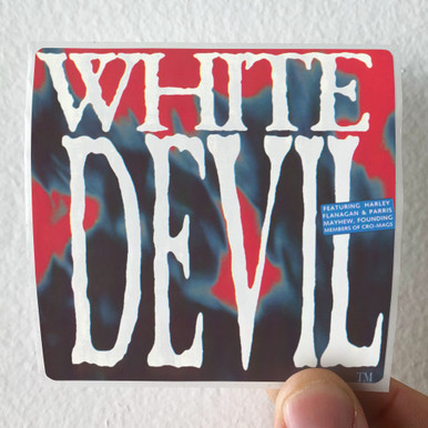 White Devil Reincarnation Album Cover Sticker
