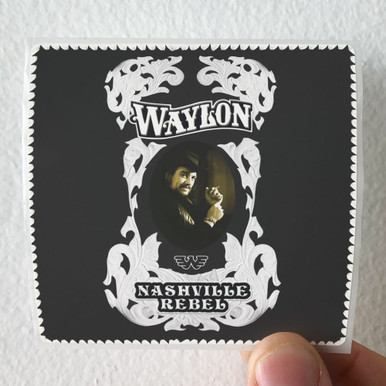 Waylon Jennings Nashville Rebel Album Cover Sticker