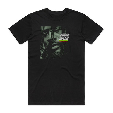 EXVXZ T-Shirt Dalian Burning Spear DMN – Design Graphique Audacieux, 100% Coton Noir Confortable