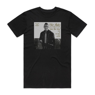 Chet Baker Lets Get Lost Album Cover T-Shirt Black