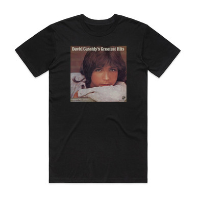 David Cassidy David Cassidys Greatest Hits Album Cover T-Shirt Black