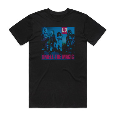 L7 Smell The Magic 1 Album Cover T-Shirt Black