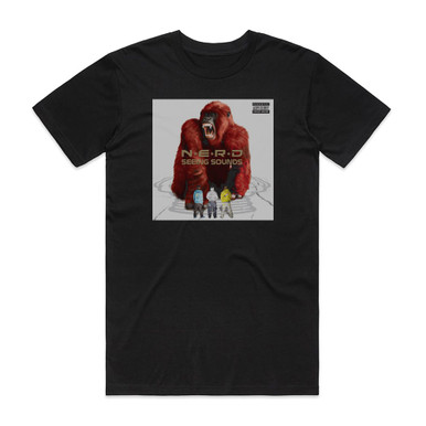 NERD Seeing Sounds Album Cover T-Shirt Black