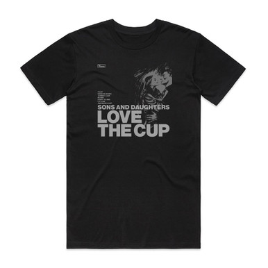 Sons and Daughters Love The Cup Album Cover T-Shirt Black