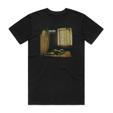 Suede Dog Man Star Album Cover T-Shirt Black