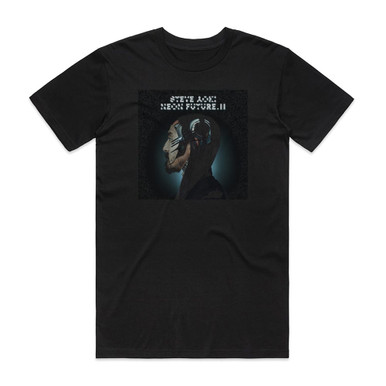Steve Aoki Neon Future Ii Album Cover T-Shirt Black