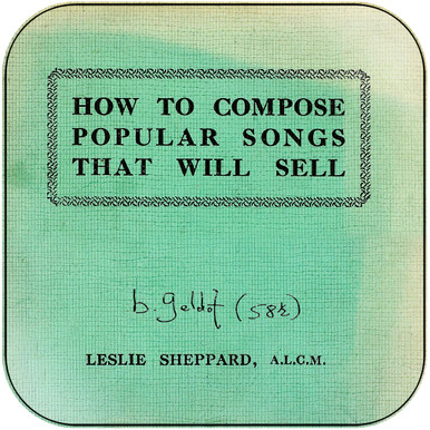 Bob Geldof How To Compose Popular Songs That Will Sell Album Cover Sticker