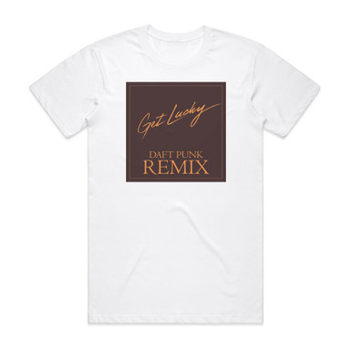Daft Punk Get Lucky Album Cover T-Shirt White