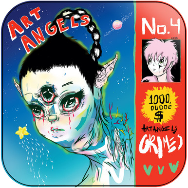 Grimes iv Art Angels 2015/2020 限定8部グライムス Grimes Art Angels Album Cover Sticker