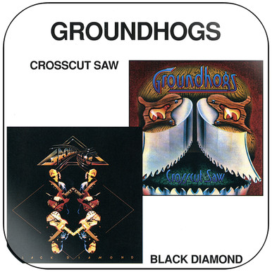 The Groundhogs Black Diamond Crosscut Saw Album Cover Sticker