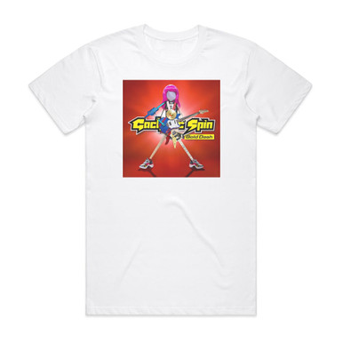 Gacharic Spin Gold Dash Album Cover T-Shirt White