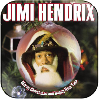 Jimi Hendrix Merry Christmas And Happy New Year-1 Album Cover Sticker