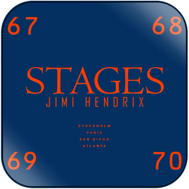 Jimi Hendrix - Stages-1 Album Cover Sticker