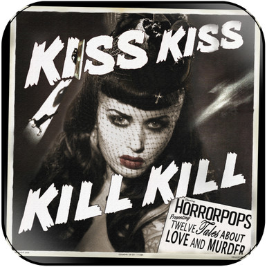 HorrorPops Kiss Kiss Kill Kill Album Cover Sticker