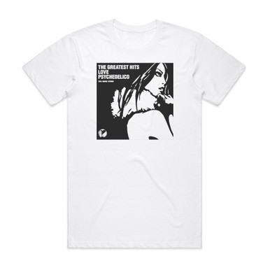 2002年 LOVE PSYCHEDELICO Tシャツ LOVE PSYCHEDELICO The Greatest Hits Album Cover T-Shirt White