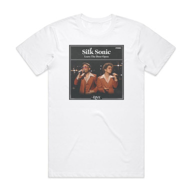Silk Sonic Leave The Door Open Live Album Cover T-Shirt White