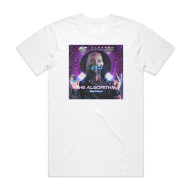 Algorithm Album Cover The Algorithm Protocols Album Cover T-Shirt White