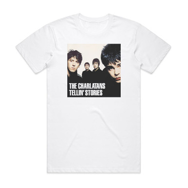 The Charlatans Tellin Stories Album Cover T-Shirt White