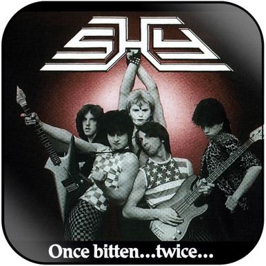 Shy Once Bitten Twice Shy Album Cover Sticker
