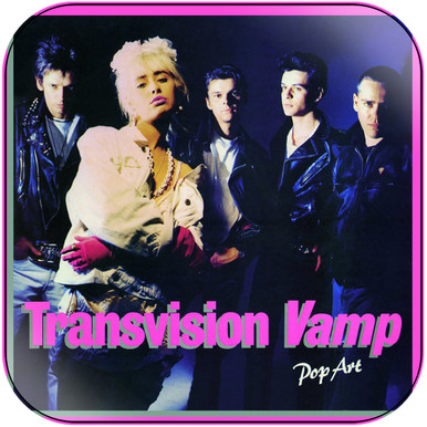 Transvision Vamp Pop Art Album Cover Sticker