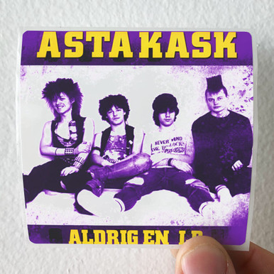 Asta Kask Aldrig En Lp Album Cover Sticker