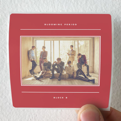 BLOCK Bサイン入り Blooming Period ミニアルバム Block B Blooming Period Album Cover Sticker