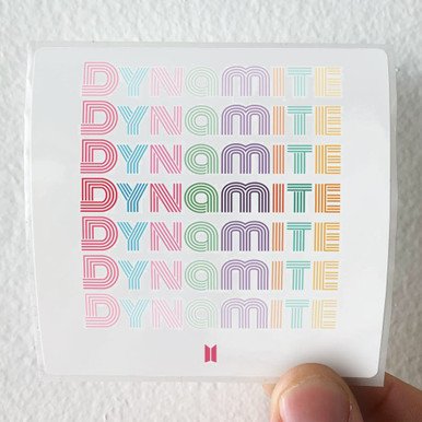 Bangtan Boys Dynamite Album Cover Sticker