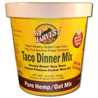 Spicy, delicious taco flavor.  Oat groats are used as a rice subsititute.  Use in most any taco or similar recipe for a great south of the border taste.