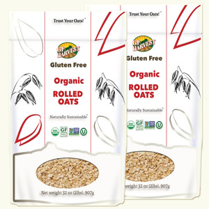 Certified organic, gluten free, and non-GMO.  100% whole grain, organic rolled oats for a heart healthy start to your day or for use in your favorite recipes. Certified organic, gluten free, and non-GMO.  100% whole grain, organic rolled oats for a heart healthy start to your day or for use in your favorite recipes.
