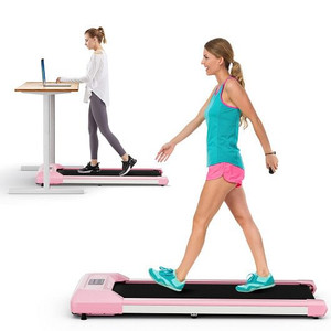 2.25 HP Walking Pad with LED Display and Remote Control-Pink - Color: Pink D681-SP38135US-PI 2.25 HP Walking Pad with LED Display and Remote Control-Pink - Color: Pink D681-SP38135US-PI