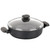 Korkmaz Ornella Non Stick 10 Inch 3.5 Liter Low Casserole with Lid in Black D970-A1344