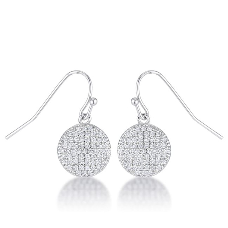 .6 Ct Elegant CZ Disk Earrings R599-E50188R-C01