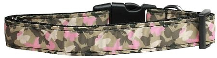 Camo Butterflies Nylon Dog Collar Large S528-125-223 LG