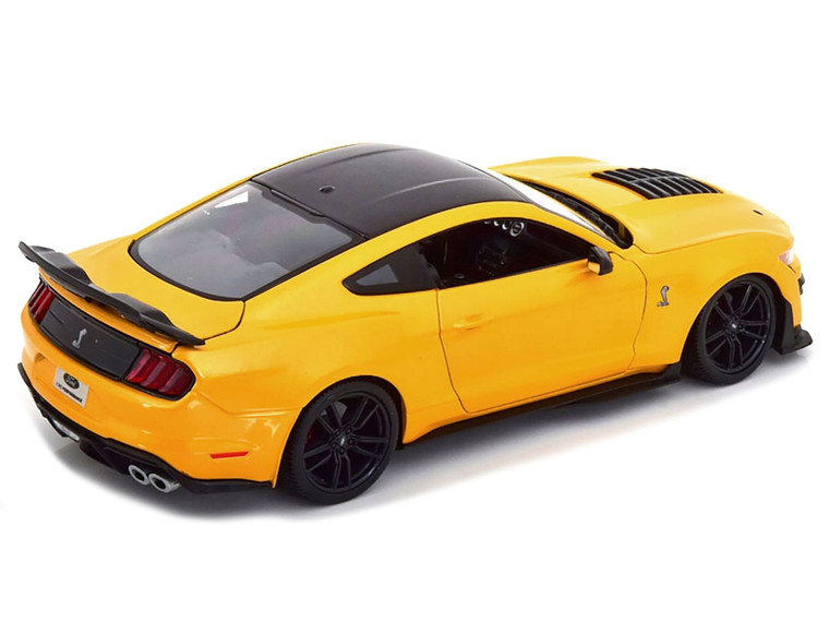 2020 Ford Mustang Shelby GT500 Yellow with Black Top "Special Edition" 1/18 Diecast Model Car by Ma F977-31452YL
