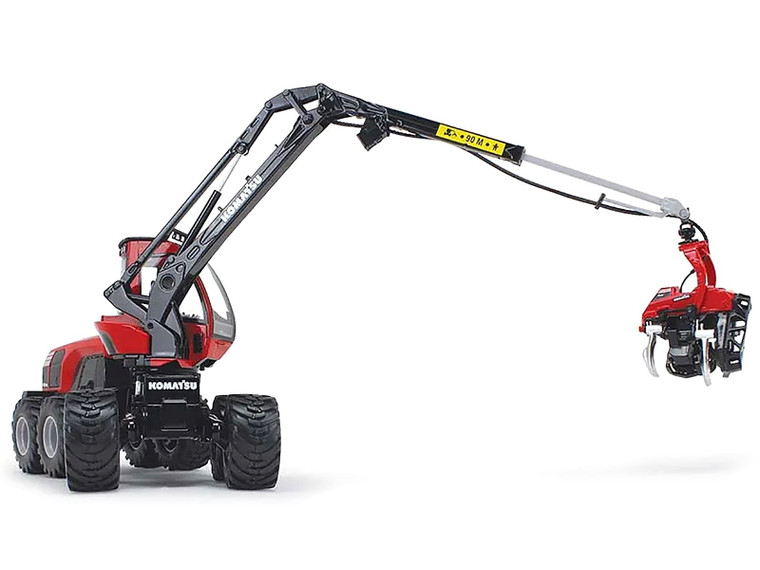Komatsu 931XC.3 Harvester Red and Black 1/32 Diecast Model by First Gear F977-FG10-4239