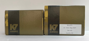 K7 Ammo - 40 cal projectile - round nose flat point - 180gr - 500 Count K7 Ammo - 40 cal projectile - round nose flat point - 180gr - 500 Count