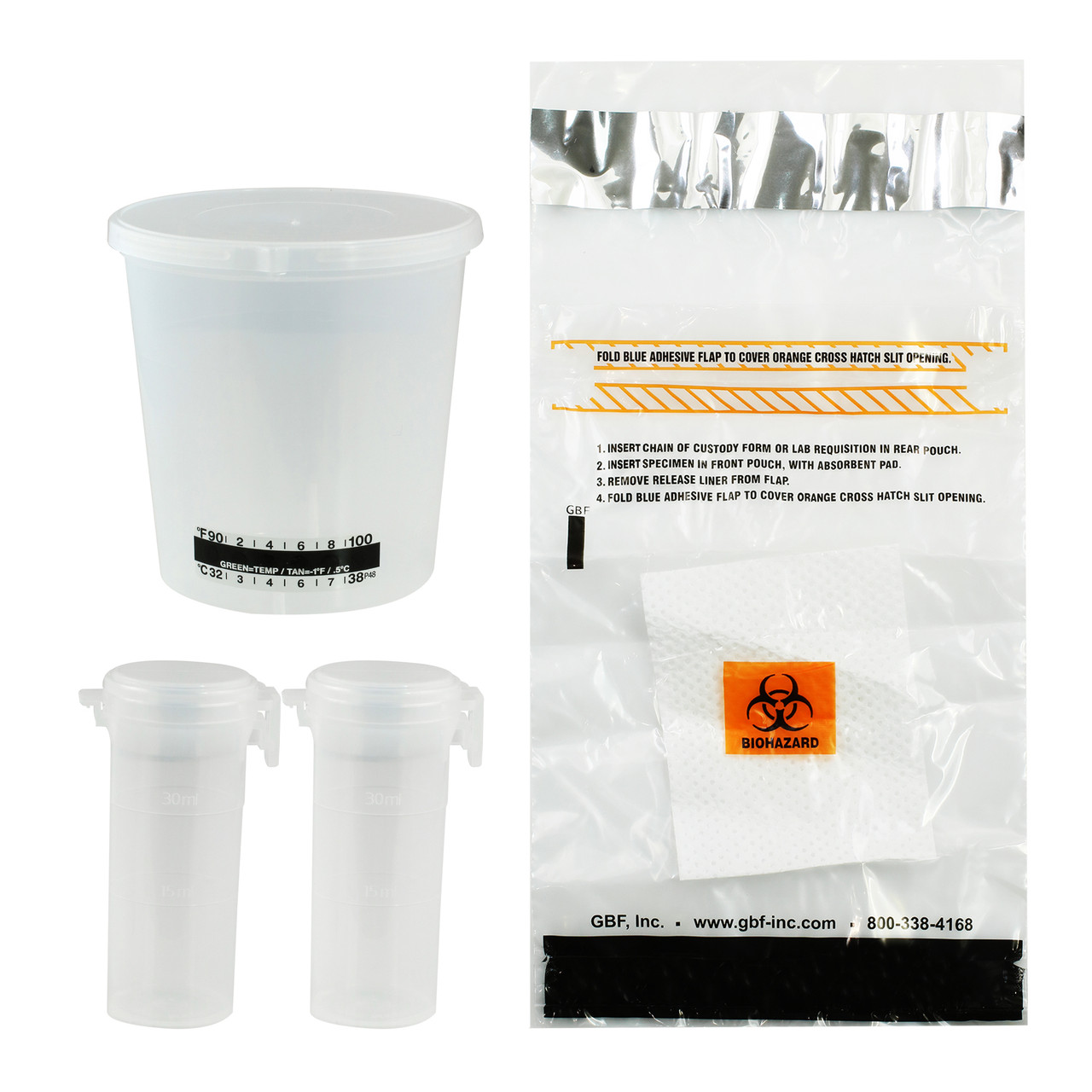 Split Vial Specimen Collection Kit 100/Case